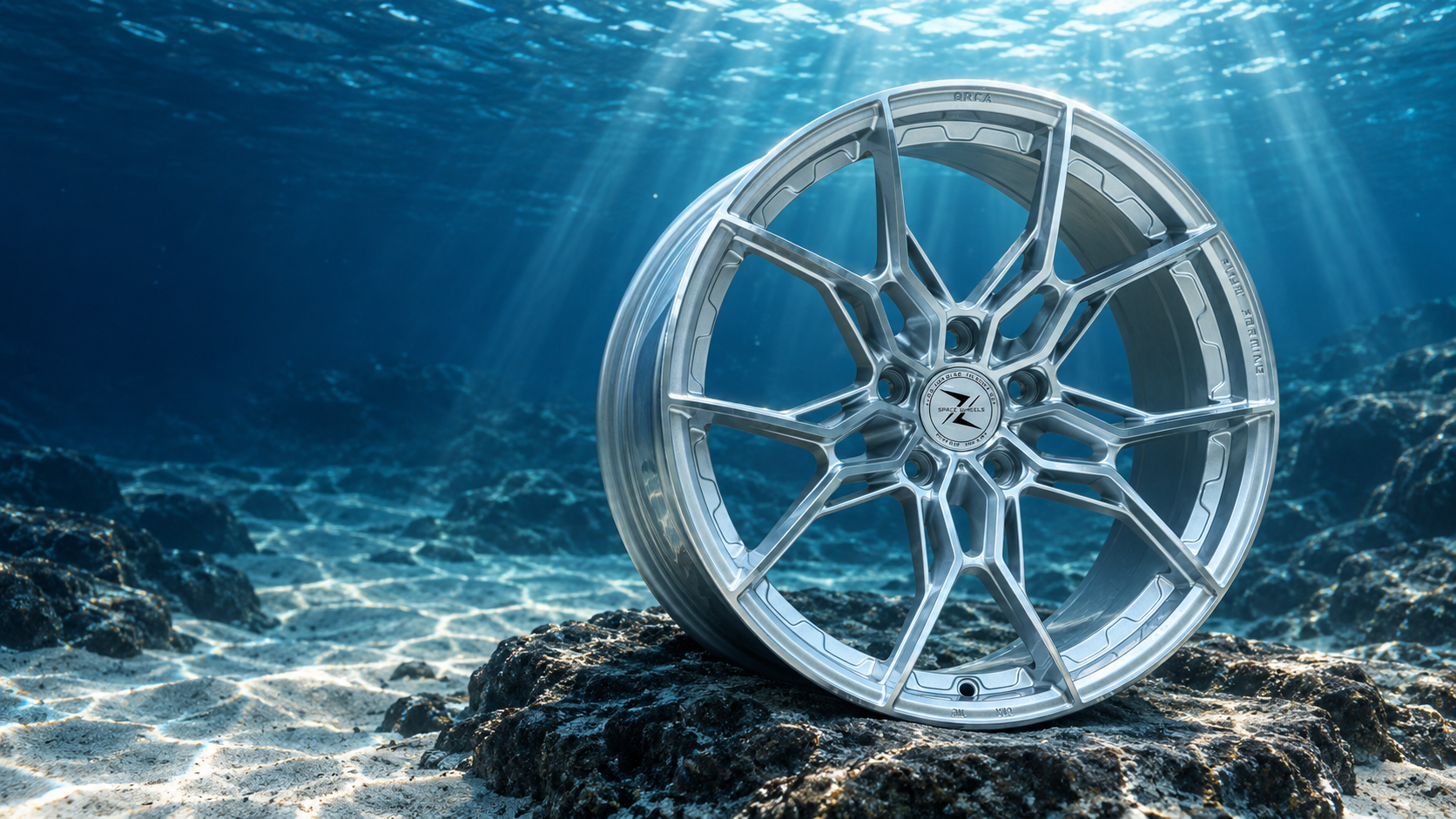 Space Wheels ORCA wheel underwater